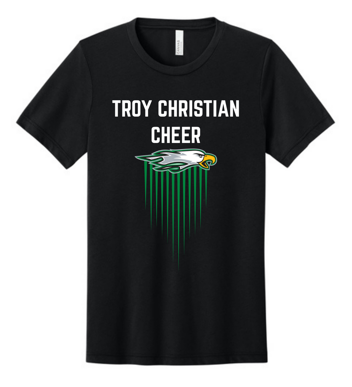 TCSP Cheer Eagle Stripes Short Sleeve Tee