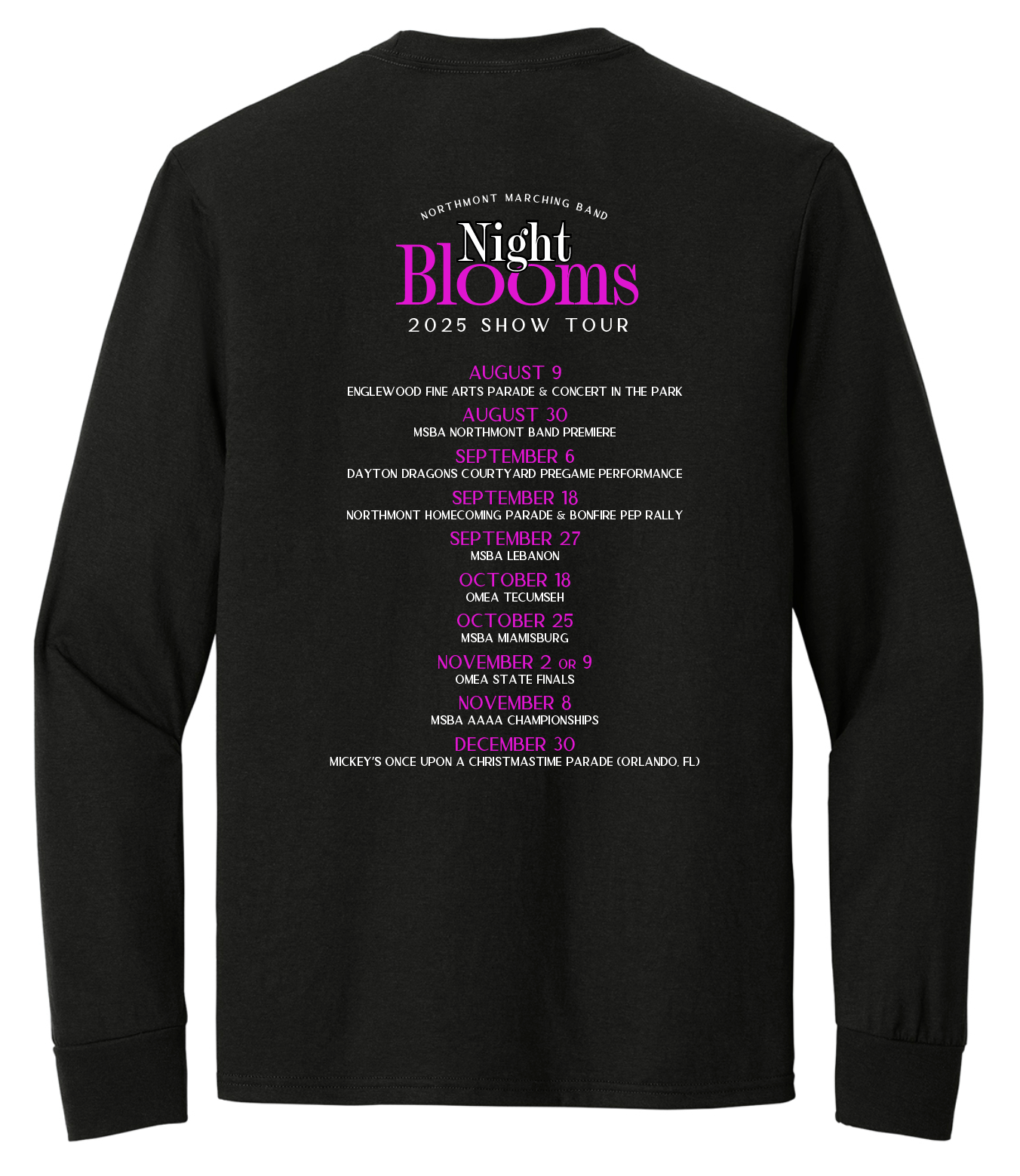 Night Blooms Long Sleeve Tee