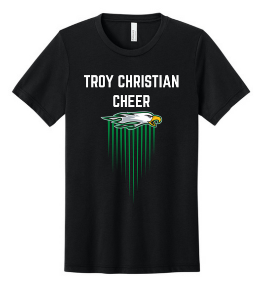 TCSP Cheer Eagle Stripes Short Sleeve Tee