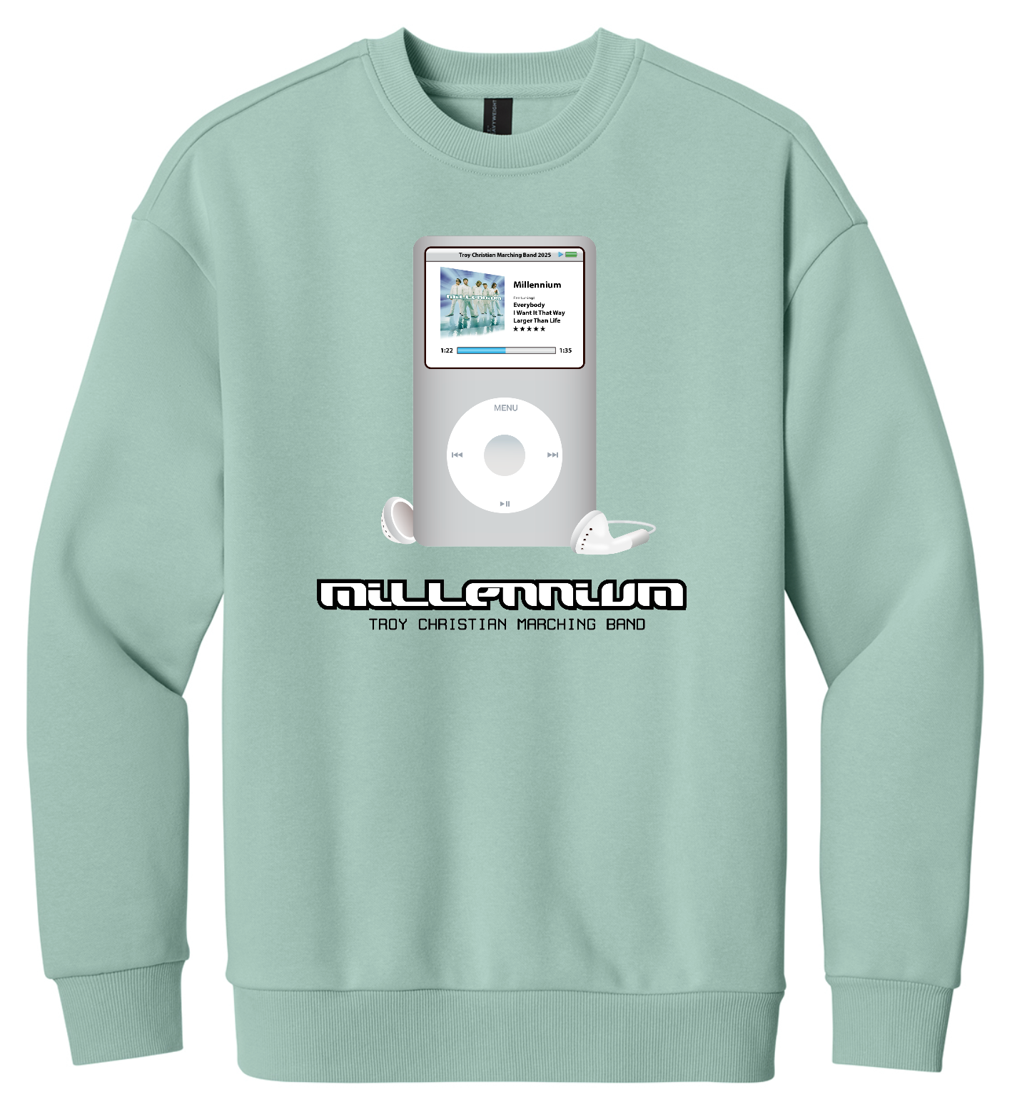 Millennium Crewneck Fleece Sweatshirt