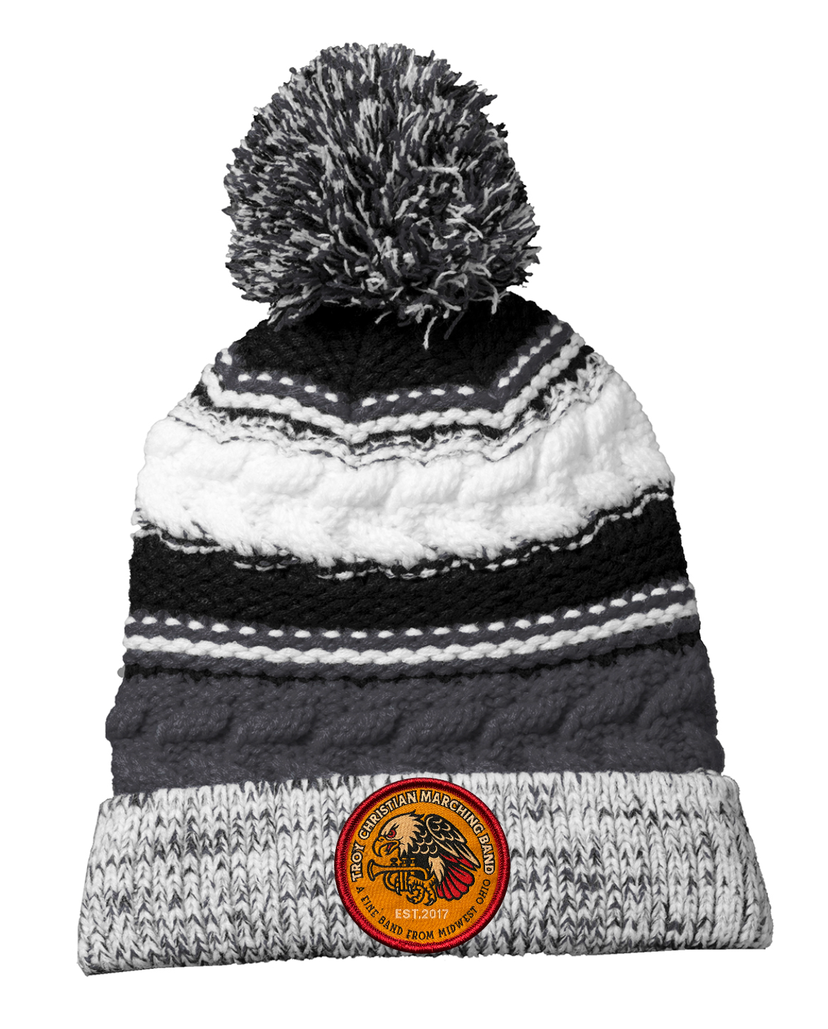 TCMB Morale Patch Pom-Pom Beanie