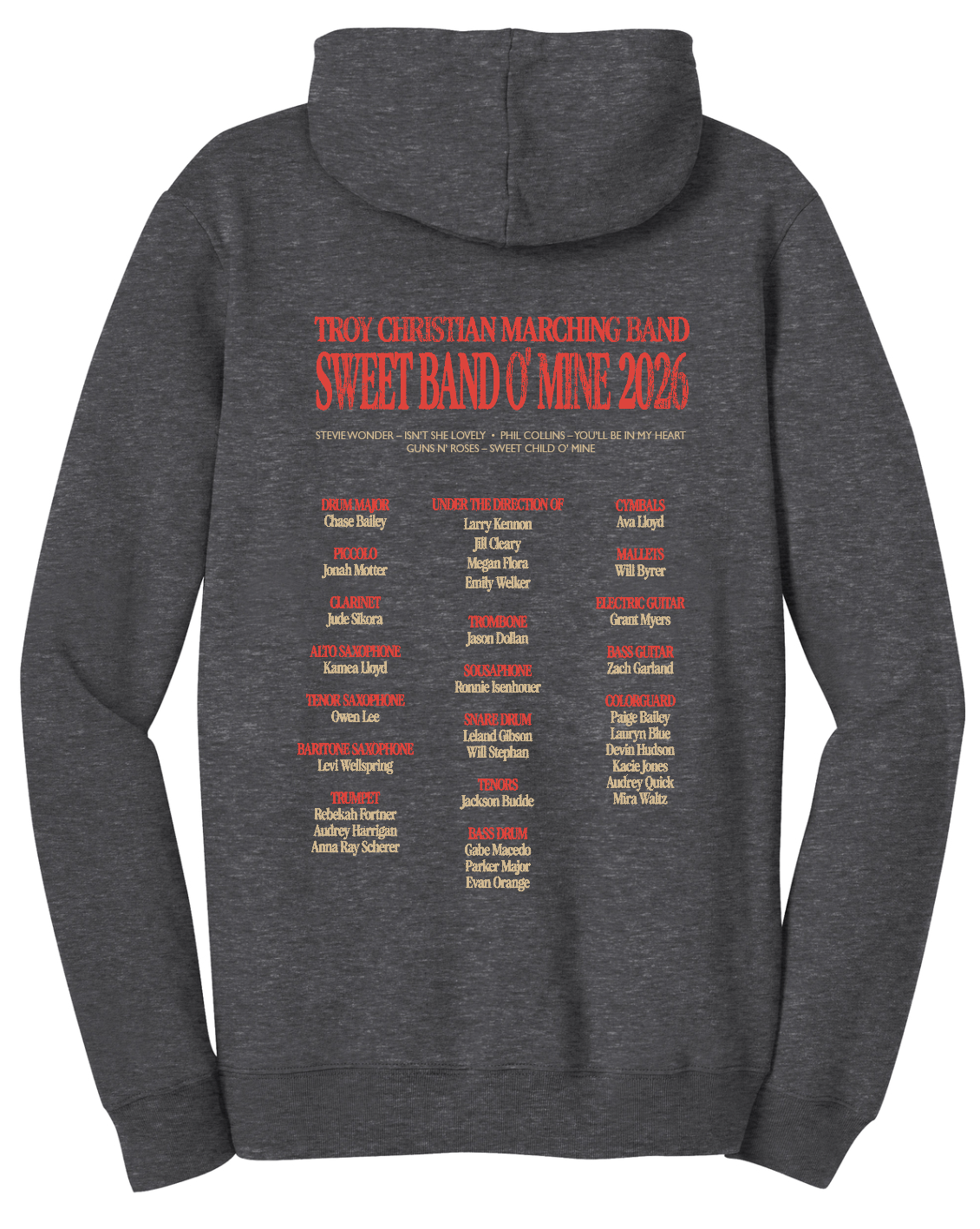 TCMB Sweet Band O' Mine Concert Hoodie