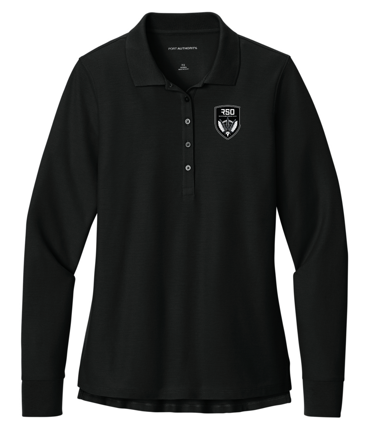 RSO Womens Signature Pique Long Sleeve Polo